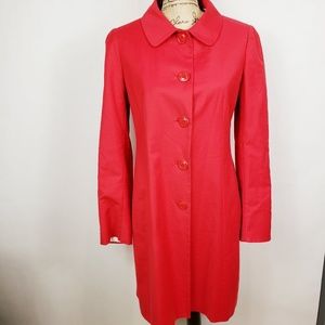Moschino cheap and chic red trench coat